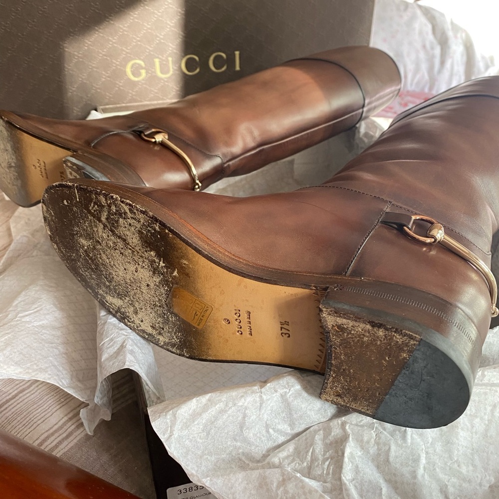 Gucci Riding Boots 37.5 - Picture 8 of 17